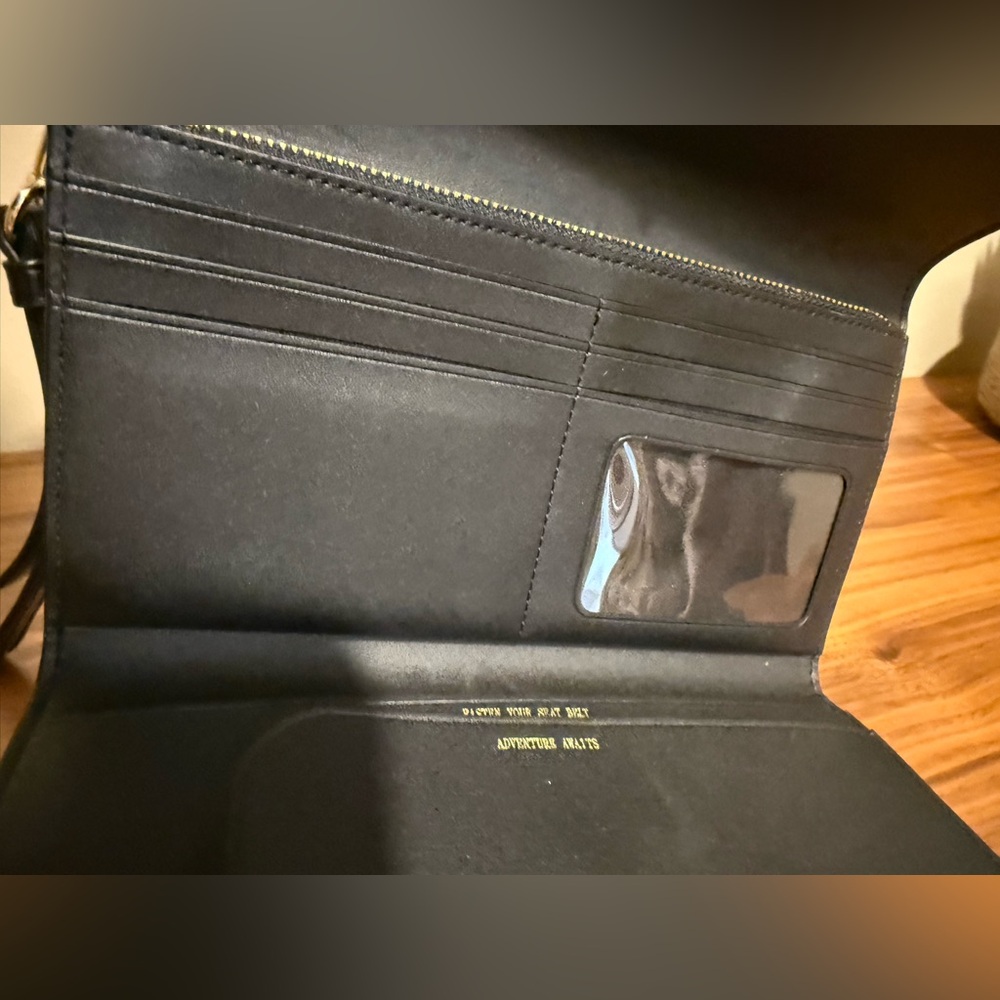 Coach Dark Brown Travel Envelope Wallet - Picture 7 of 13